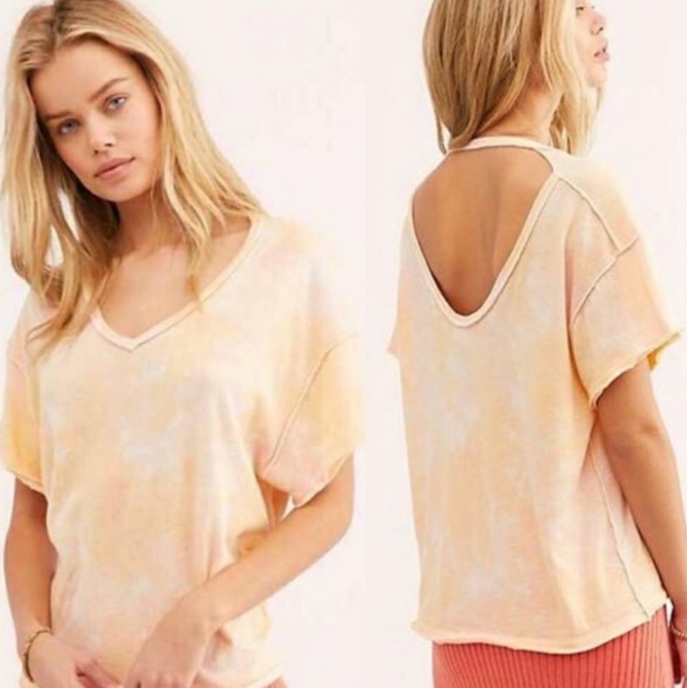 Free People nwt All Mine oversized tie dye tee